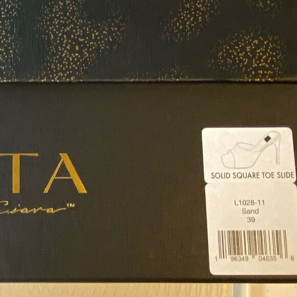 NEW in BOX LITA by Ciara Women’s Tan Square Toe Heels Sandals Size EURO 39 =US 8 - Picture 6 of 11